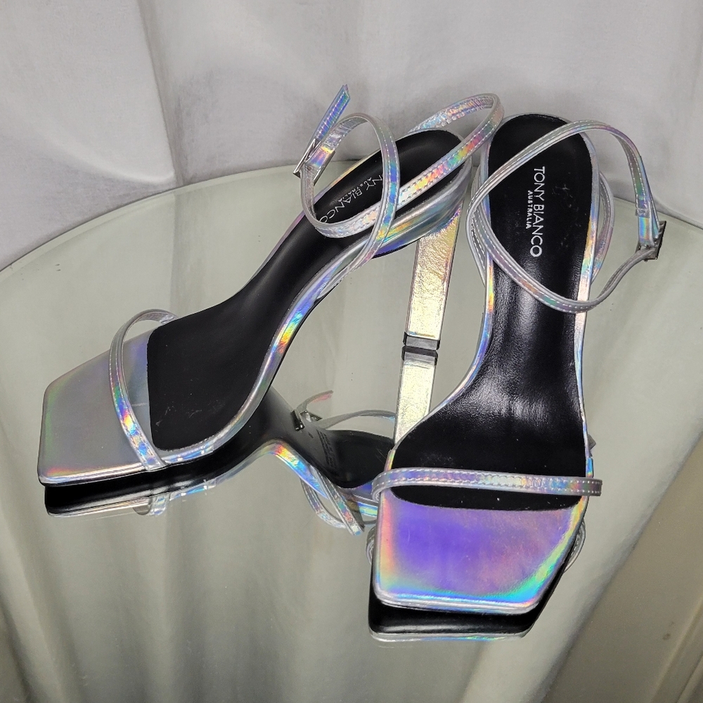 Tony Bianco Iridescent Strappy Heels